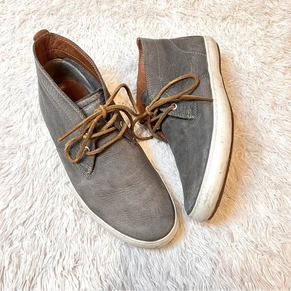 Frye | Shoes | Frye Norfolk Gray Leather Lace Up Chukka  display picture 1